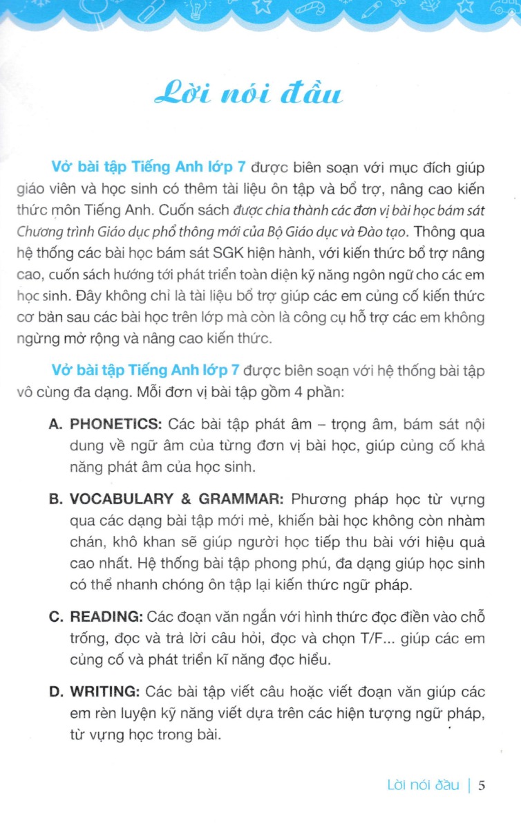 VỞ BÀI TẬP TIẾNG ANH LỚP 7 - TẬP 2 (Có đáp án - Bám sát SGK Tiếng Anh 7 Global Success)